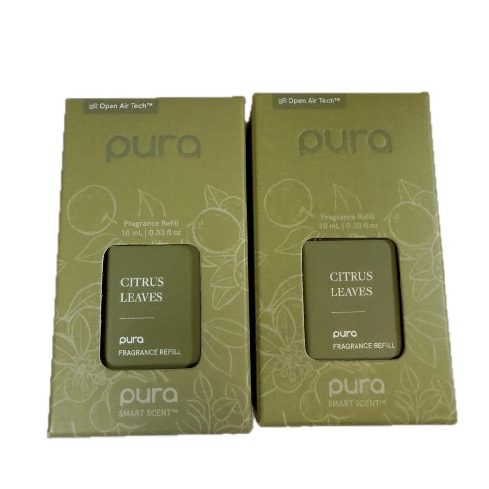 Pura Smart Scent CITRUS LEAVES Fragrance Refill 2-Pack New NIP